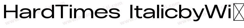 HardTimes ItalicbyWi字体转换
